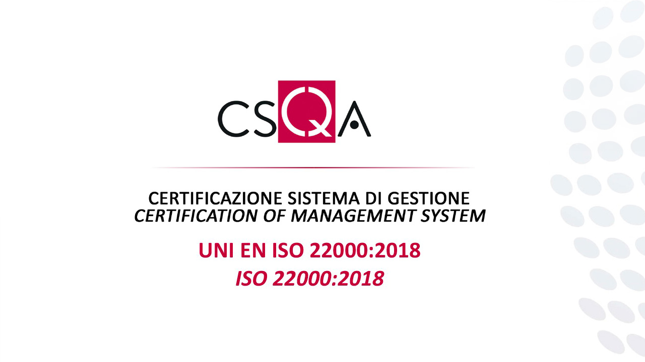 CSQA ISO 22000:2018 / IQNET